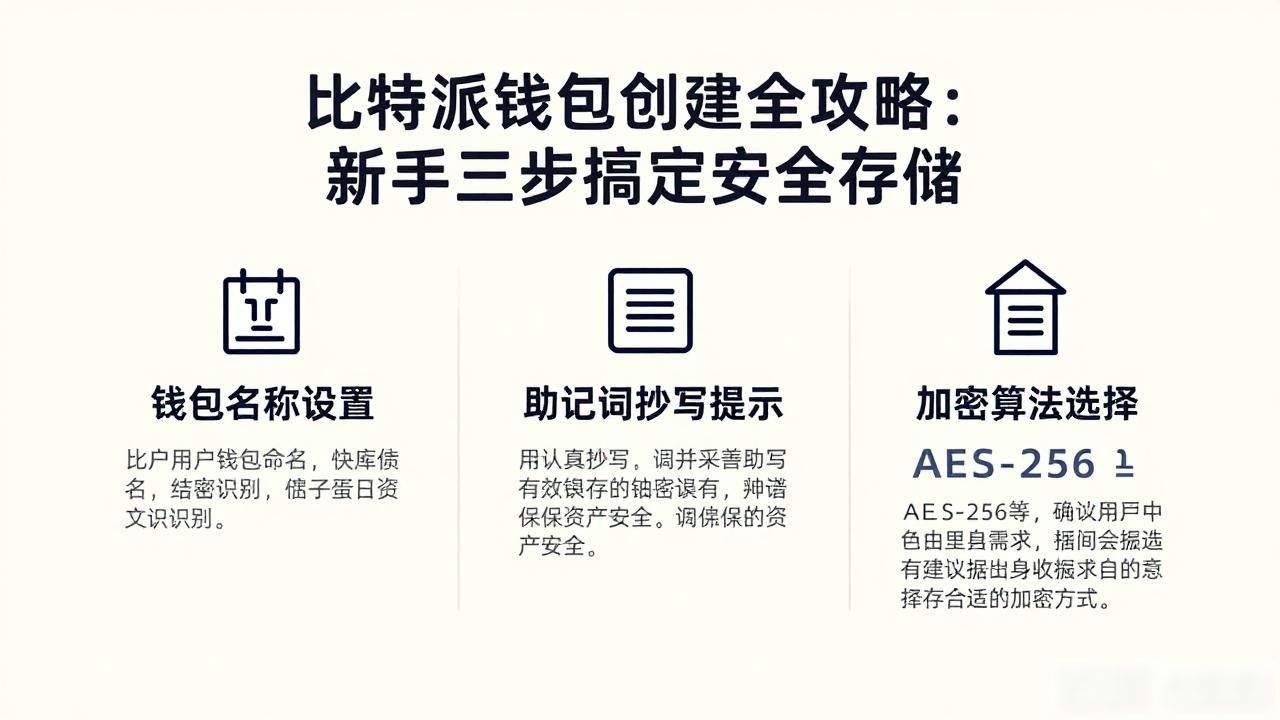 比特派钱包创建全攻略：新手三步搞定安全存储