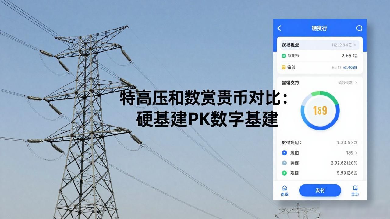 特高压和数字货币对比：硬基建PK数字基建
