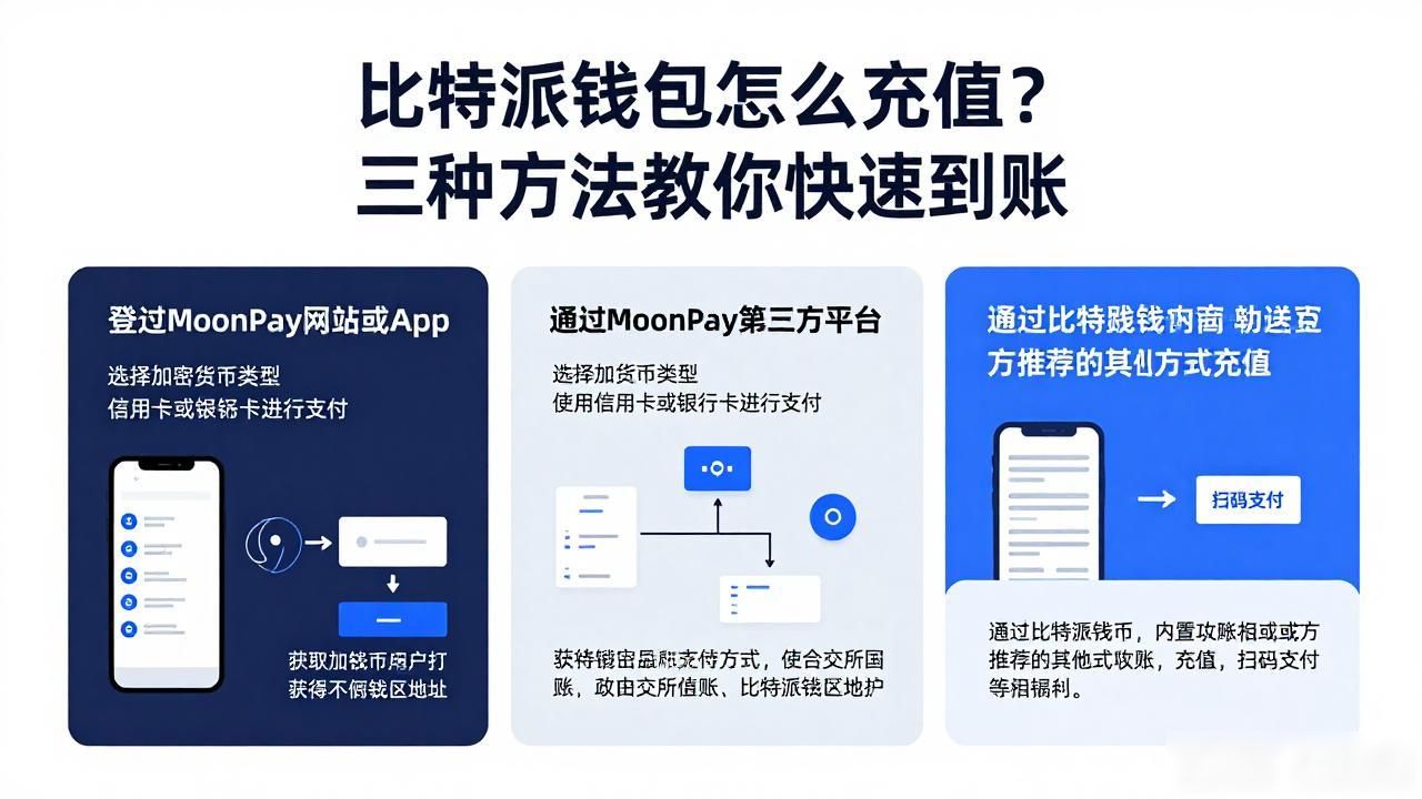 比特派钱包怎么充值？三种方法教你快速到账