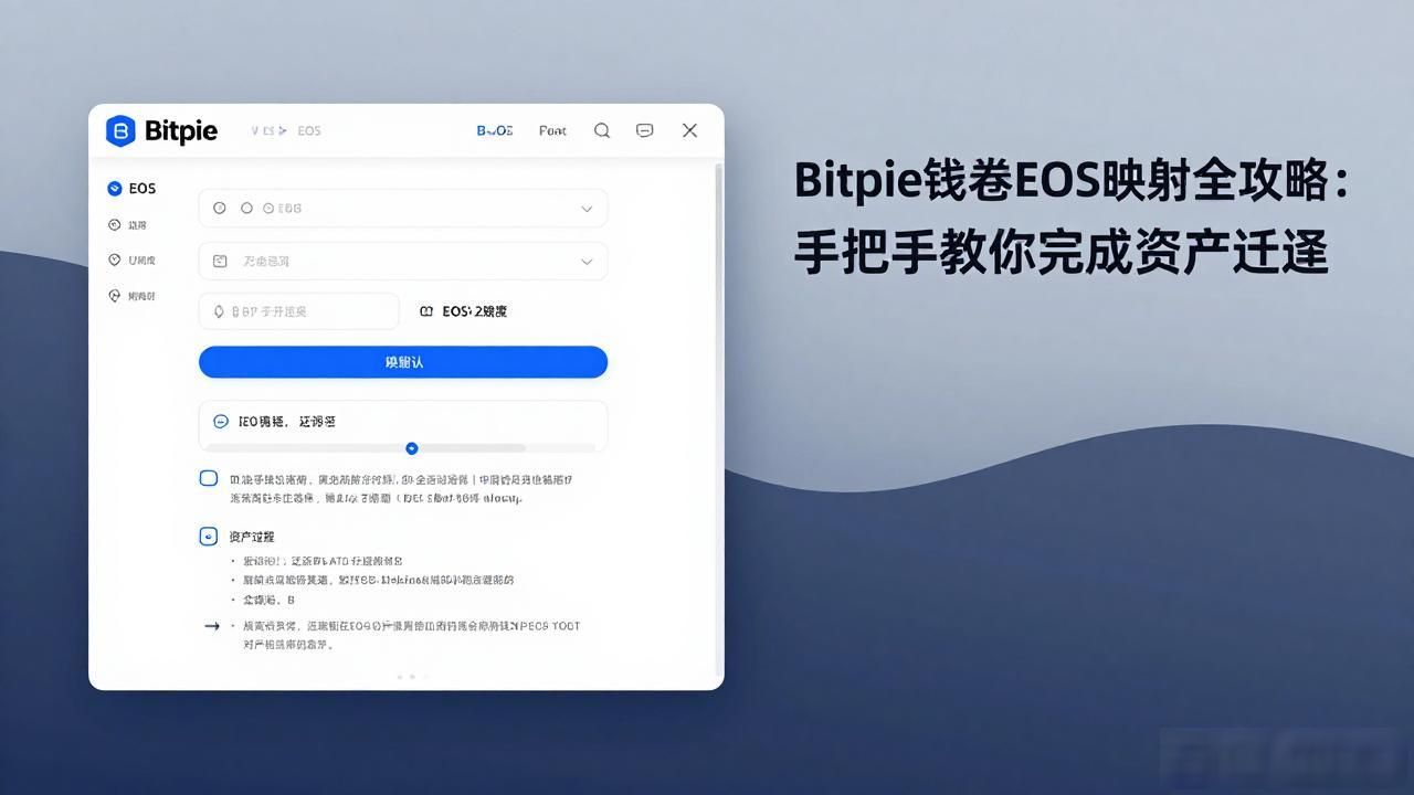 EOS资产链上迁移操作指南_bitpie钱包 eos 映射_Bitpie钱包EOS映射流程
