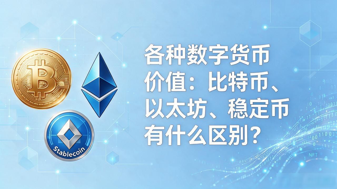 主流数字货币价值逻辑大白话讲解_各种数字货币价值_比特币稀缺性内在价值