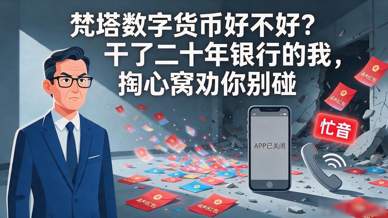 梵塔数字货币好不好？干了二十年银行的我，掏心窝劝你别碰