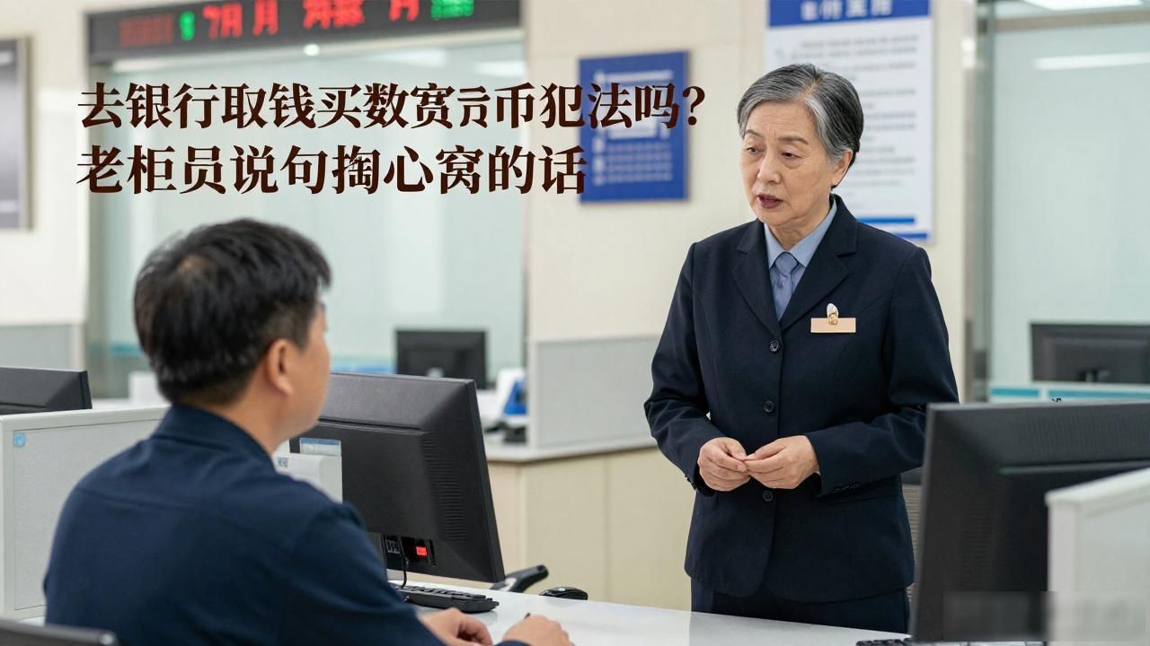去银行取钱买数字货币犯法吗？老柜员说句掏心窝的话