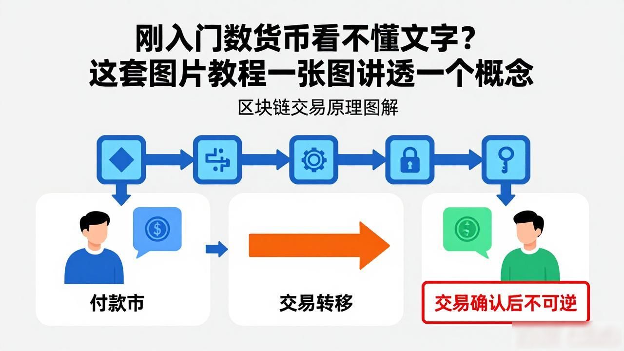 刚入门数字货币看不懂文字？这套图片教程一张图讲透一个概念