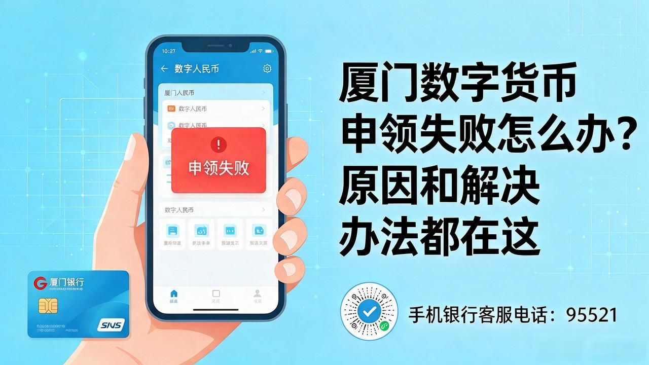 厦门数字货币申领失败怎么办？原因和解决办法都在这