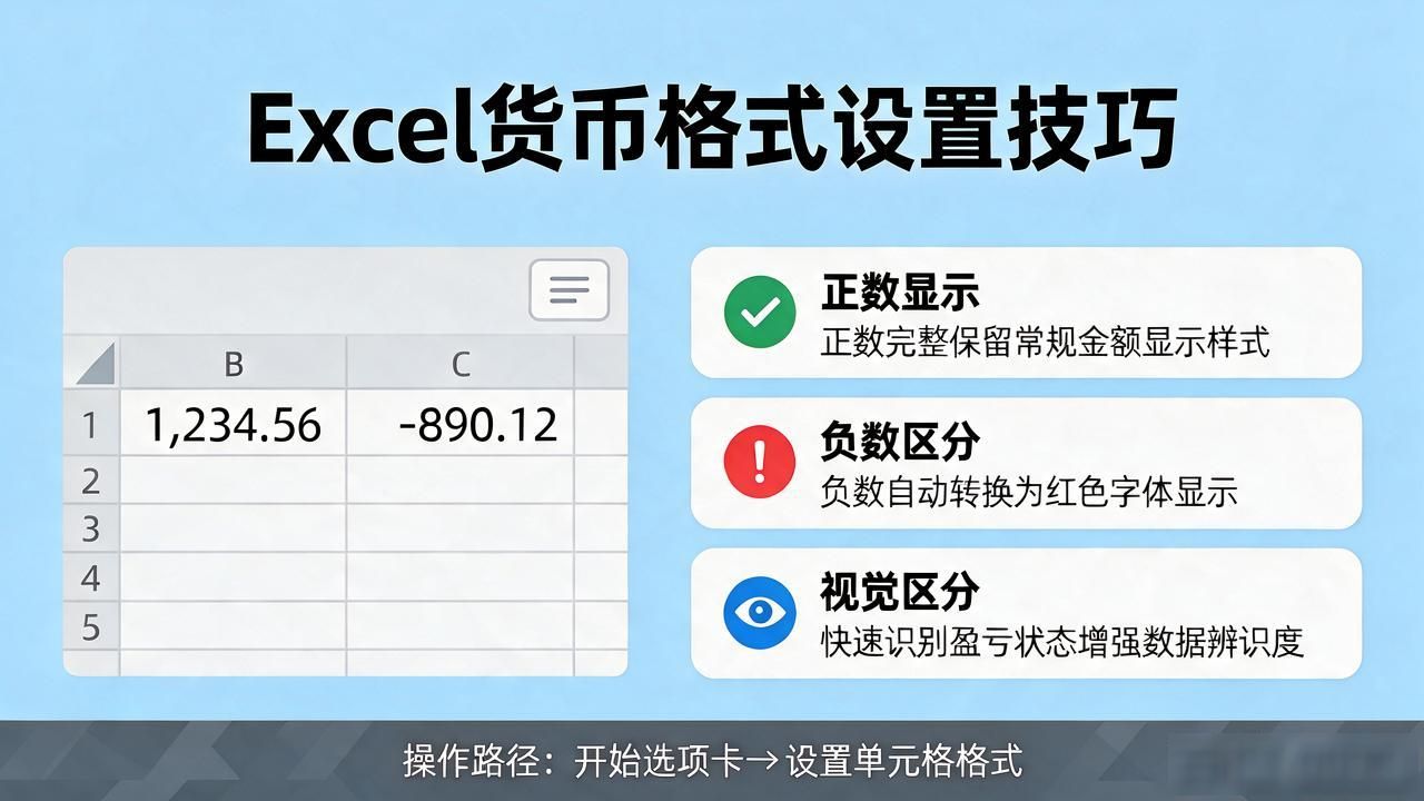 Excel中货币数字格式设置技巧