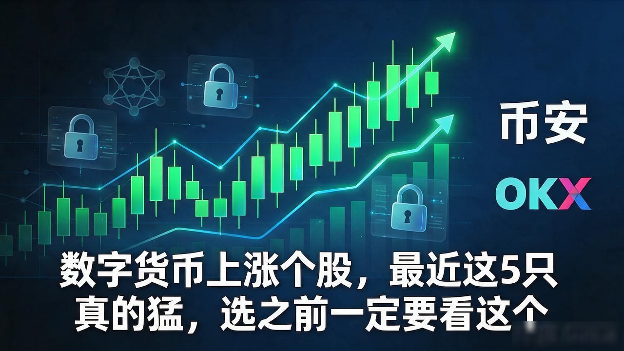 数字货币上涨个股，最近这5只真的猛，选之前一定要看这个
