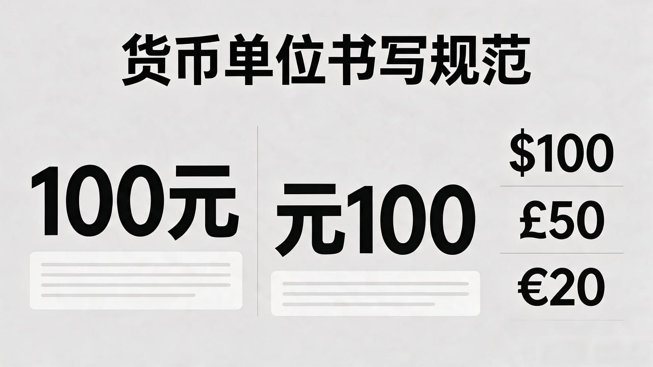 货币单位写在数字前_100元还是元100 合同票据纠纷 货币单位语序