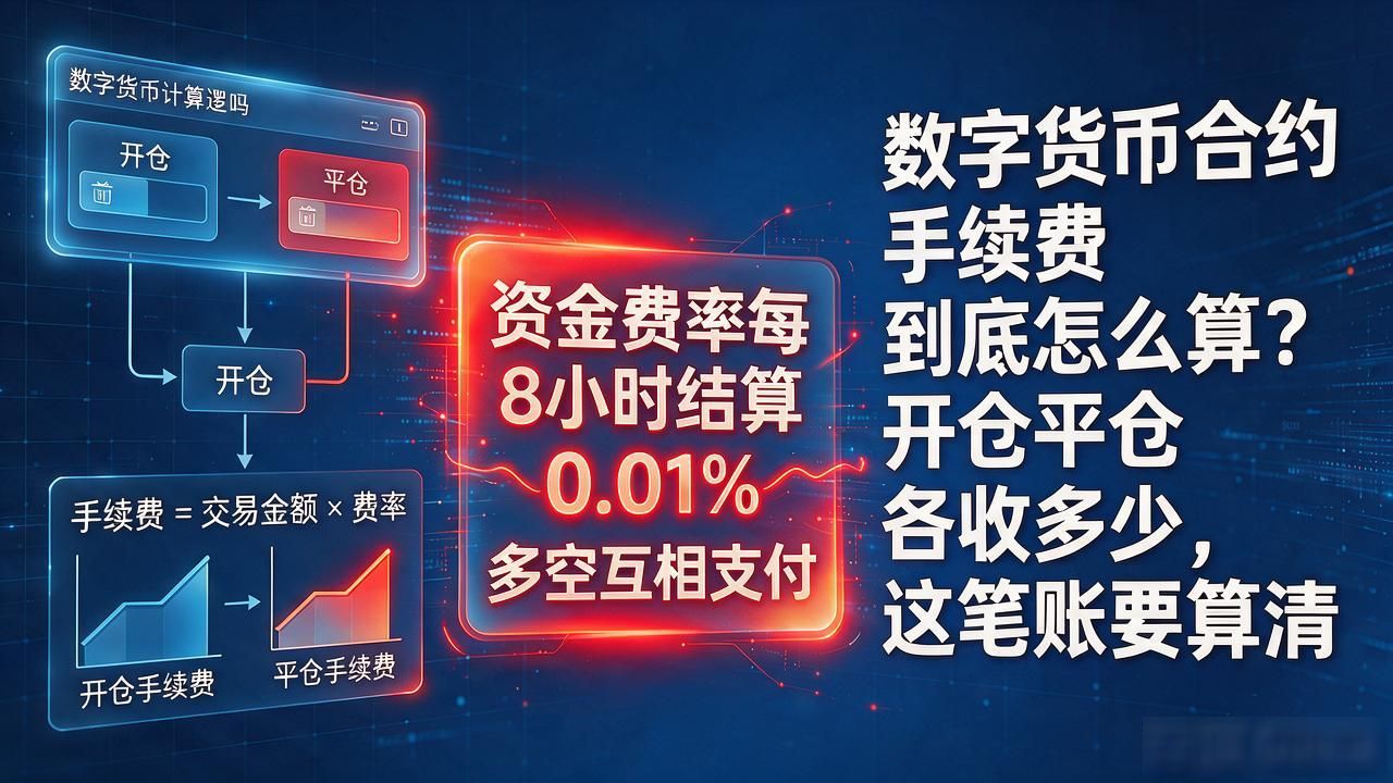 数字货币合约手续费到底怎么算？开仓平仓各收多少，这笔账要算清
