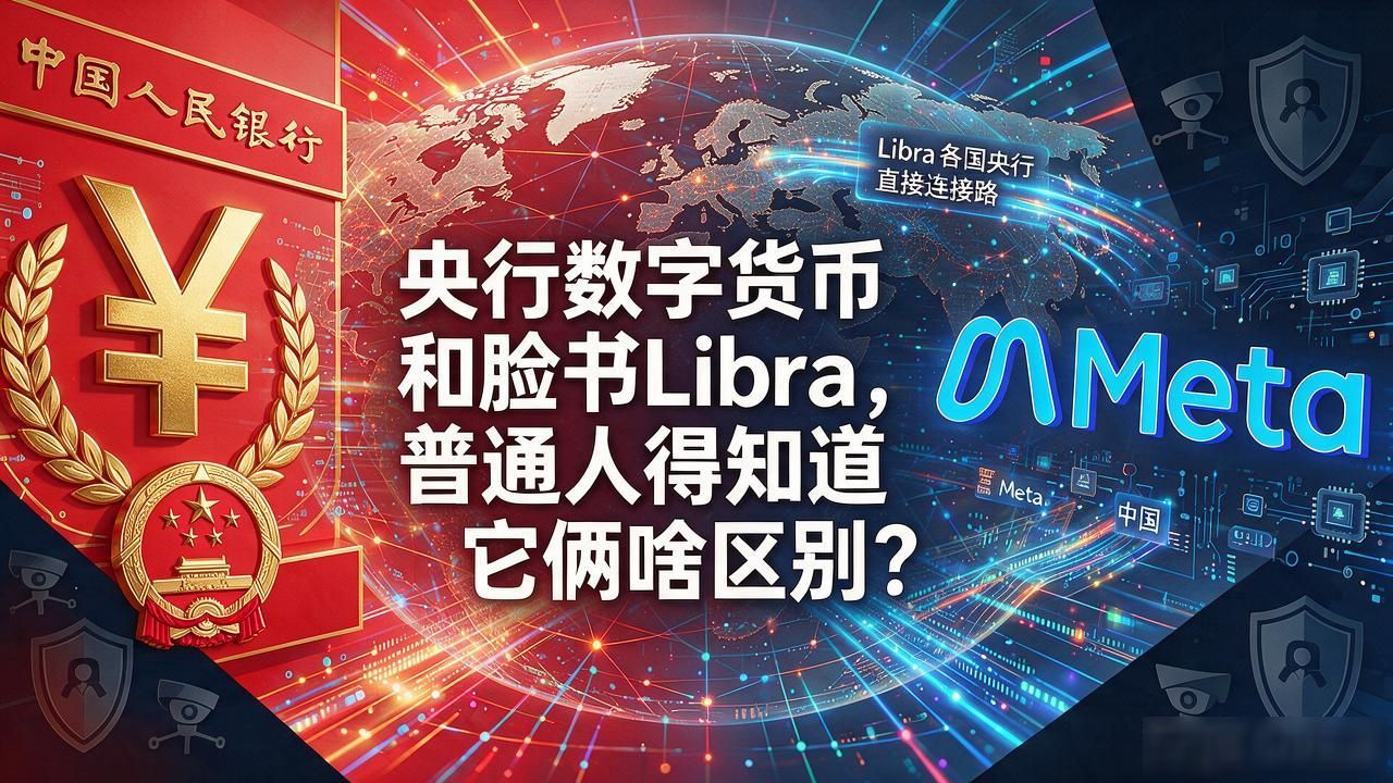央行数字货币和脸书Libra，普通人得知道它俩啥区别
