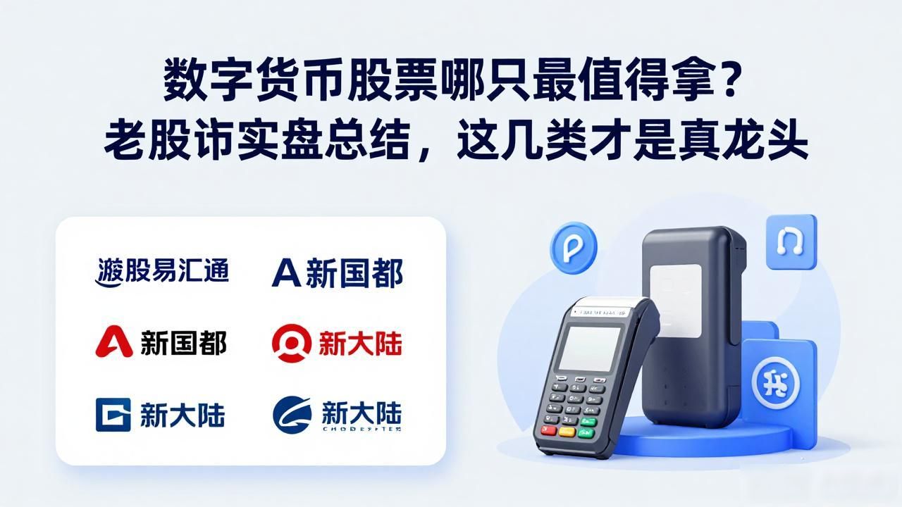 数字货币股票哪只最值得拿？老股民实盘总结，这几类才是真龙头