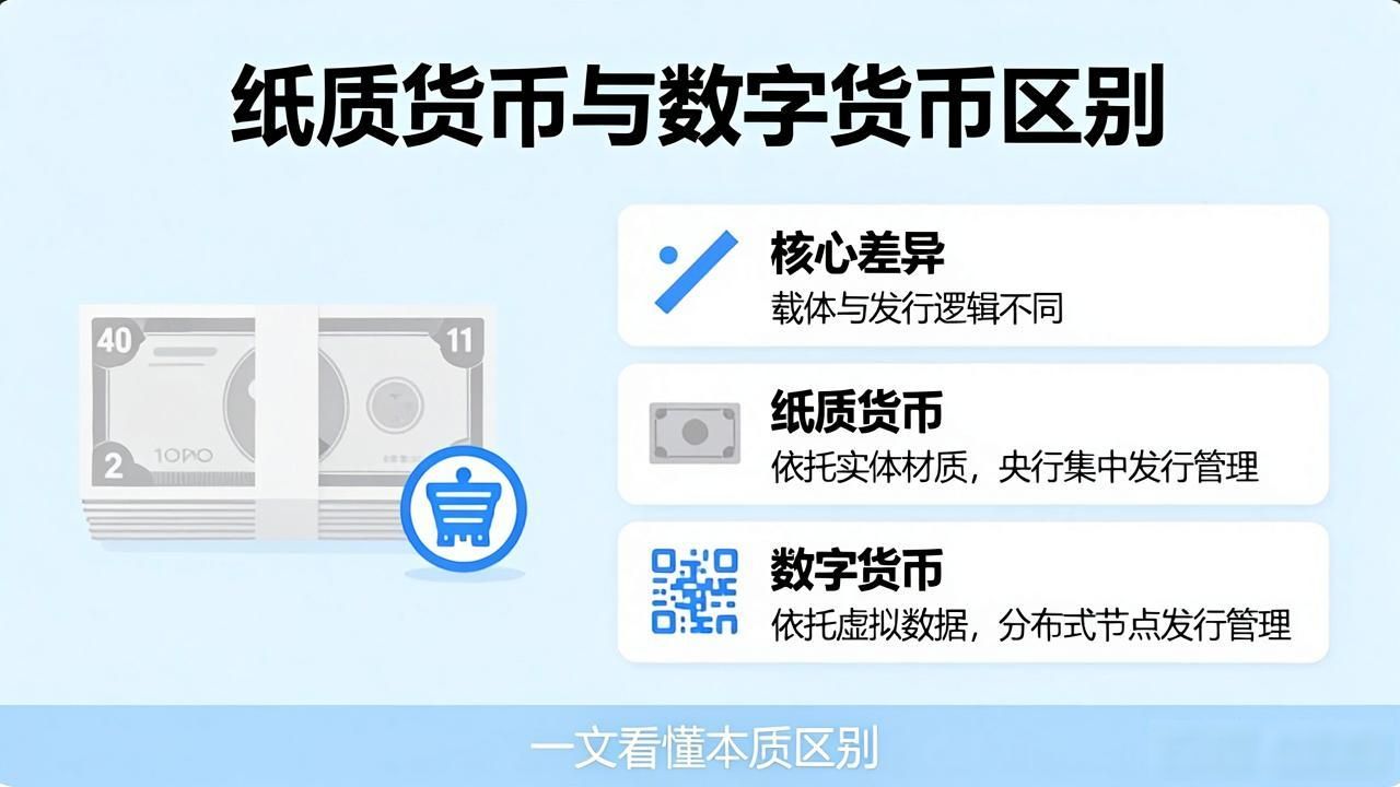 纸质货币算数字货币吗？一文看懂两者的本质区别