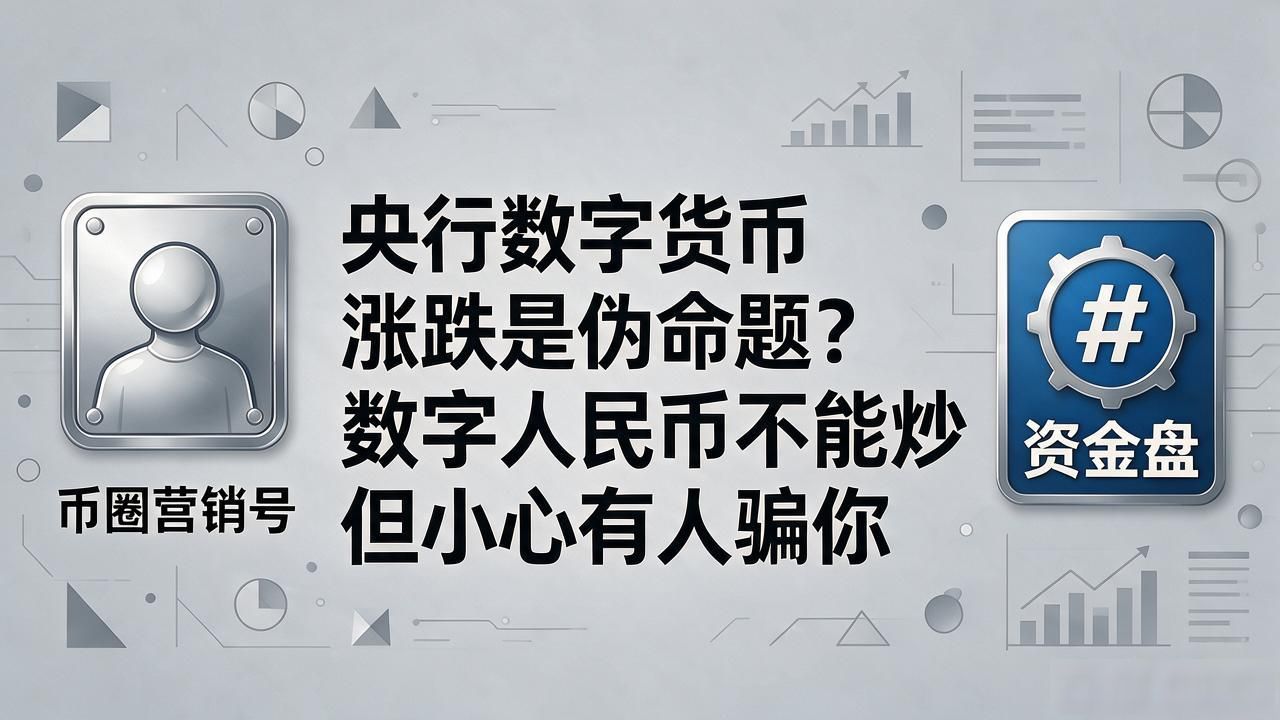 央行数字货币涨跌是伪命题？数字人民币不能炒但小心有人骗你