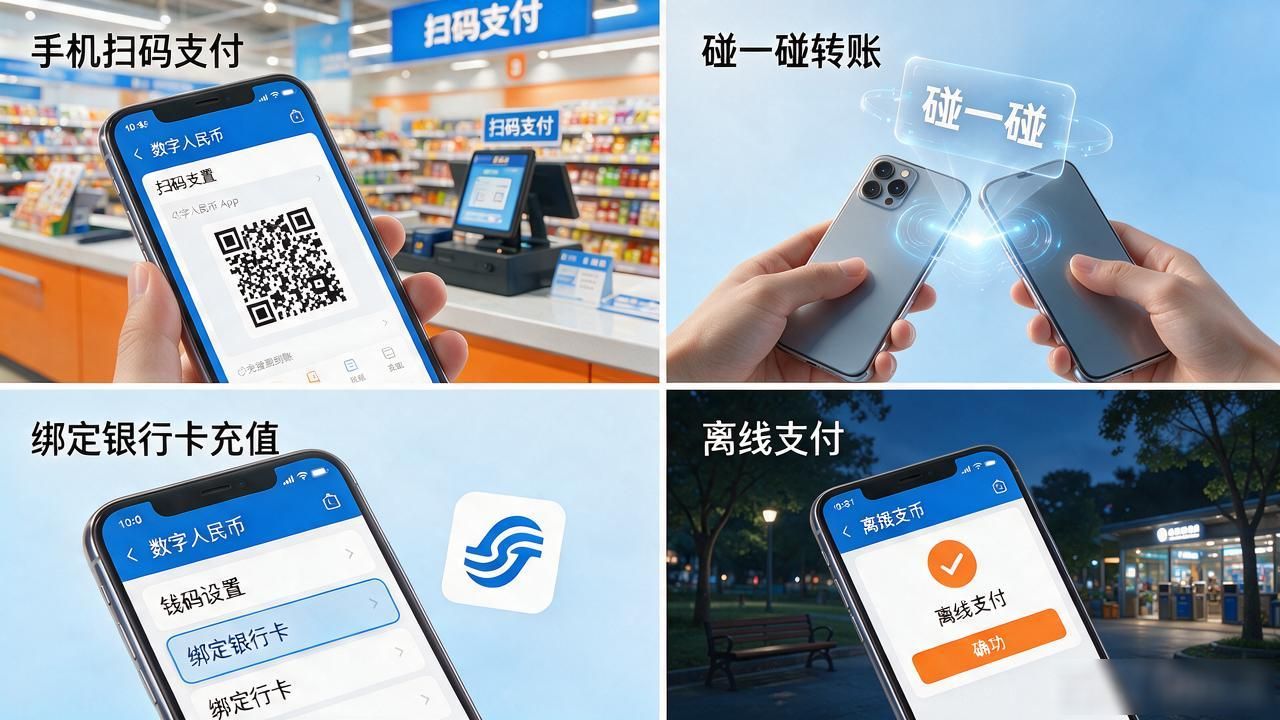 中国央行数字货币钱包在哪？数字人民币App和各大银行App都能开