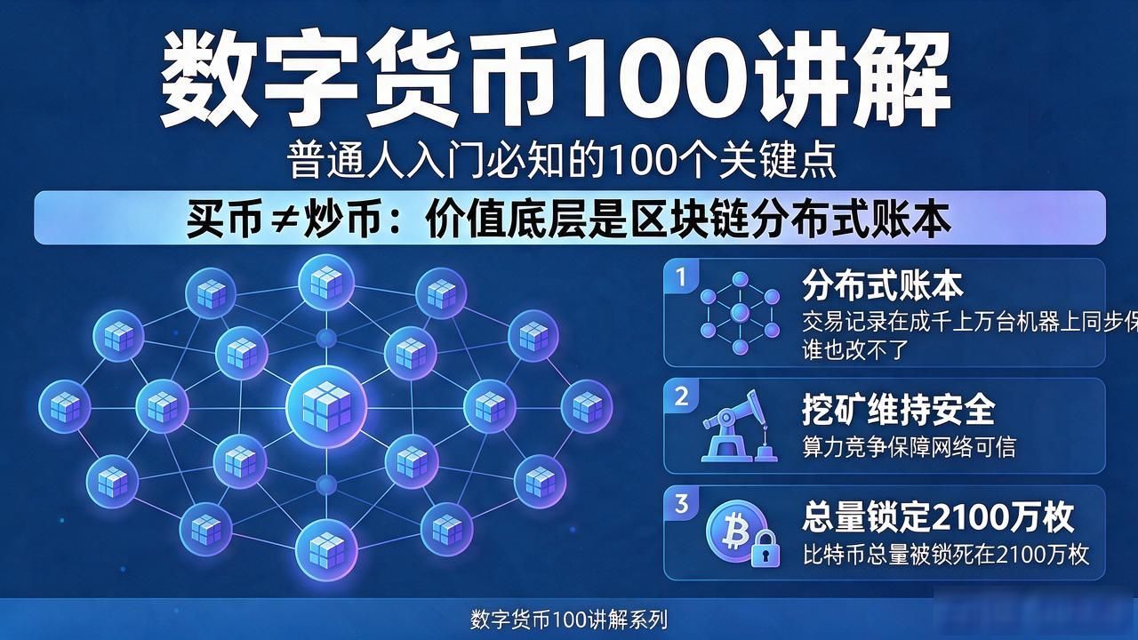 数字货币100讲解_冷钱包热钱包区别与私钥安全_数字货币核心知识点大白话解读
