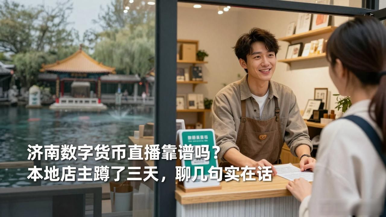 济南数字货币直播靠谱吗？本地店主蹲了三天，聊几句实在话