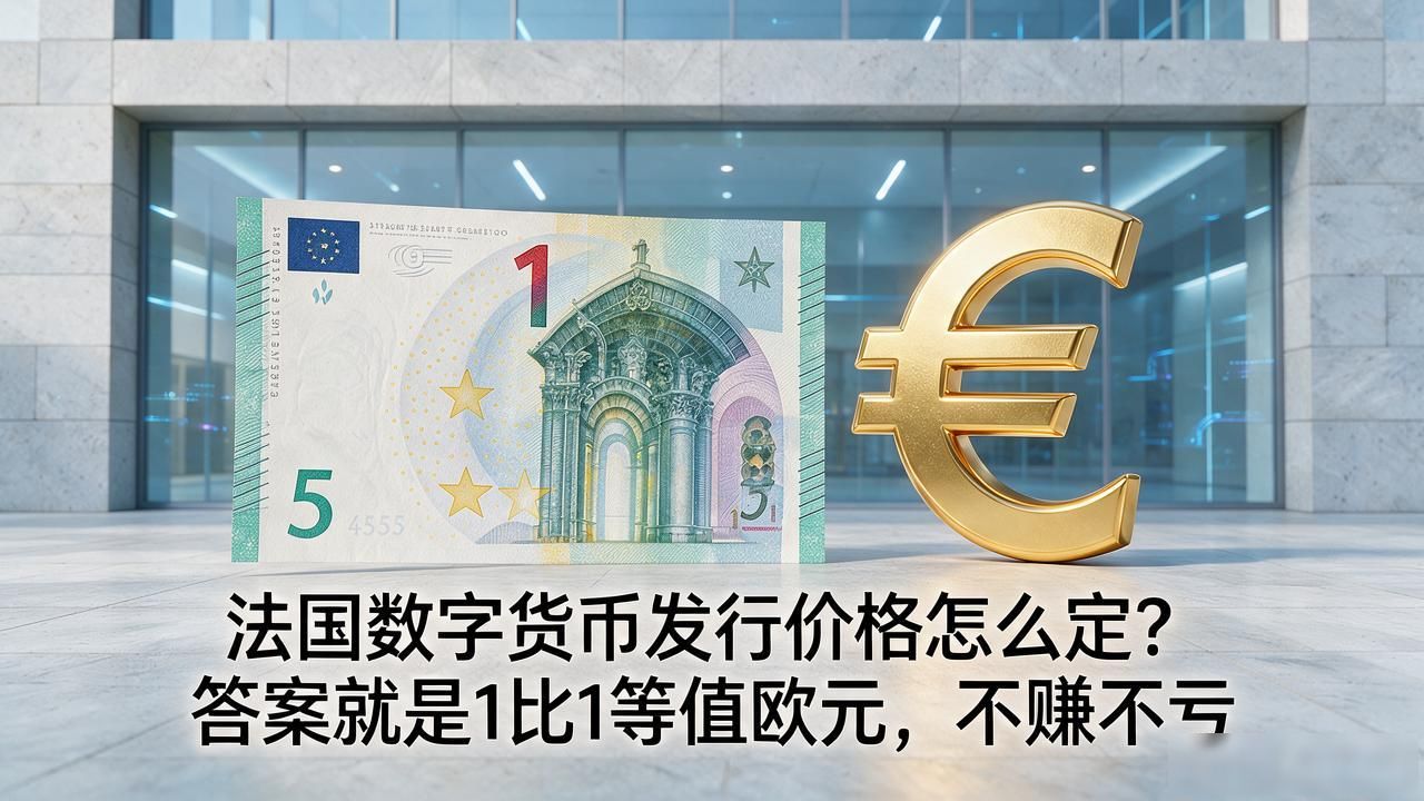法国数字货币发行价格怎么定？答案就是1比1等值欧元，不赚不亏