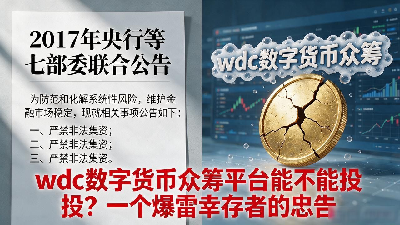 wdc数字货币众筹平台能不能投？一个爆雷幸存者的忠告